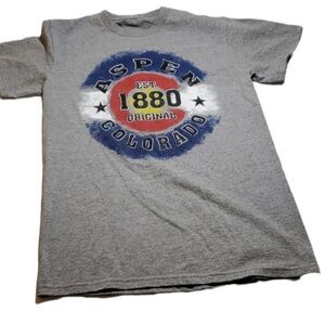 M ASPEN COLORADO 1880 GRAPHIC TSHIRT medium